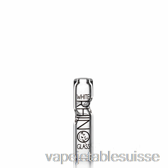 Vape Suisse Embouts En Verre Rhinocéros Blanc Embout Rond En Verre